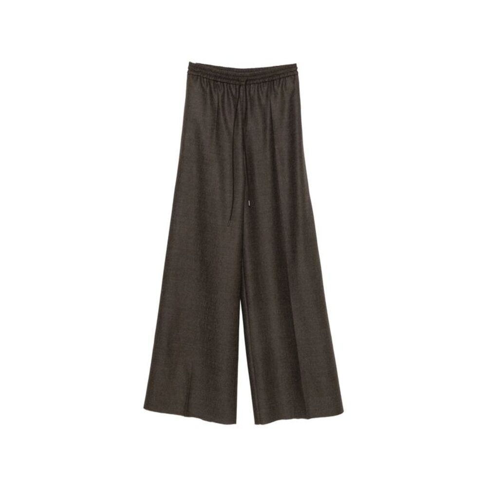 Max Mara Grey Trousers - Palazzo Pants Women